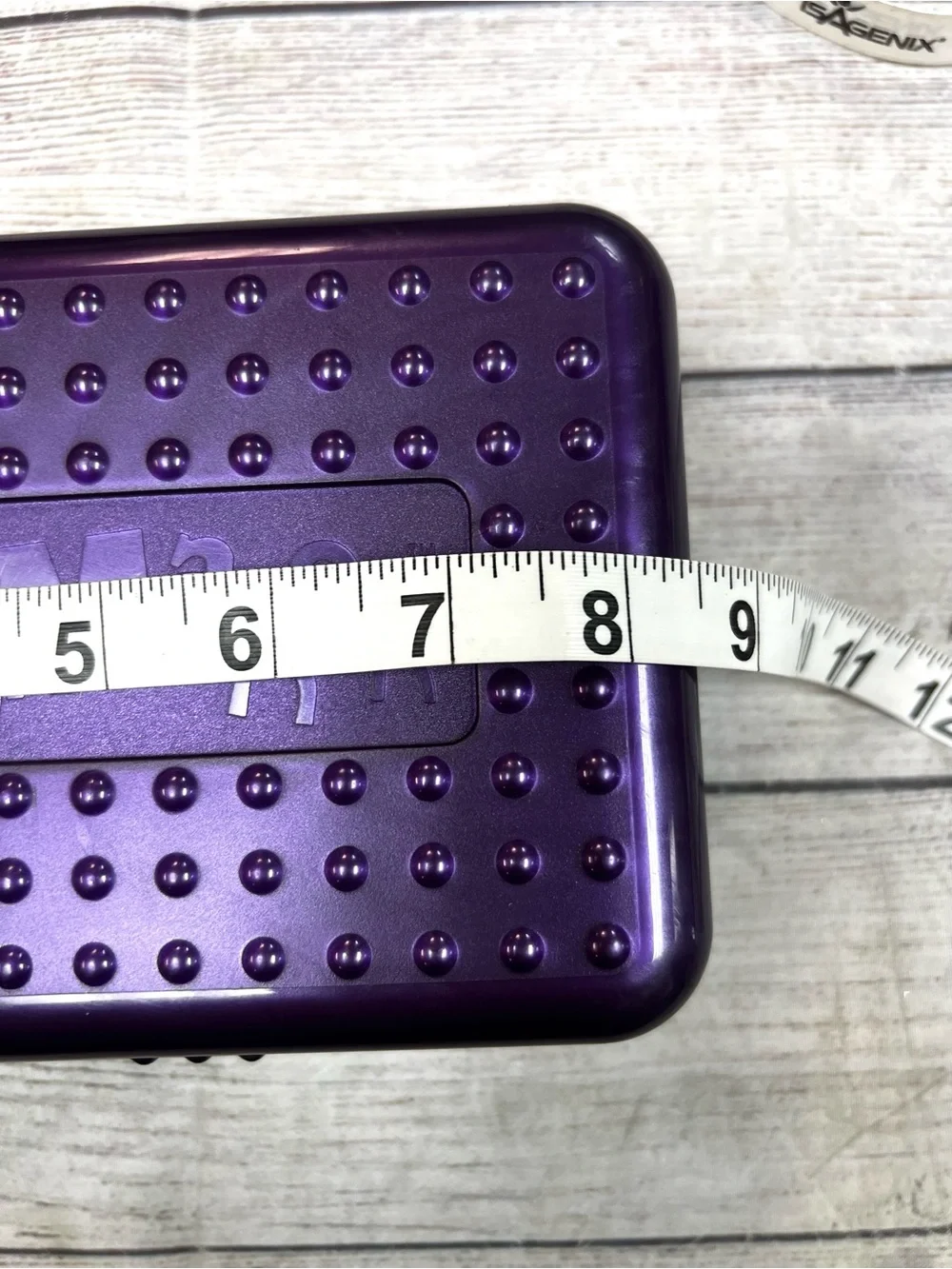 Vintage Spacemaker Plastic Pencil Pen Storage Box Purple Silver 90s FLAW